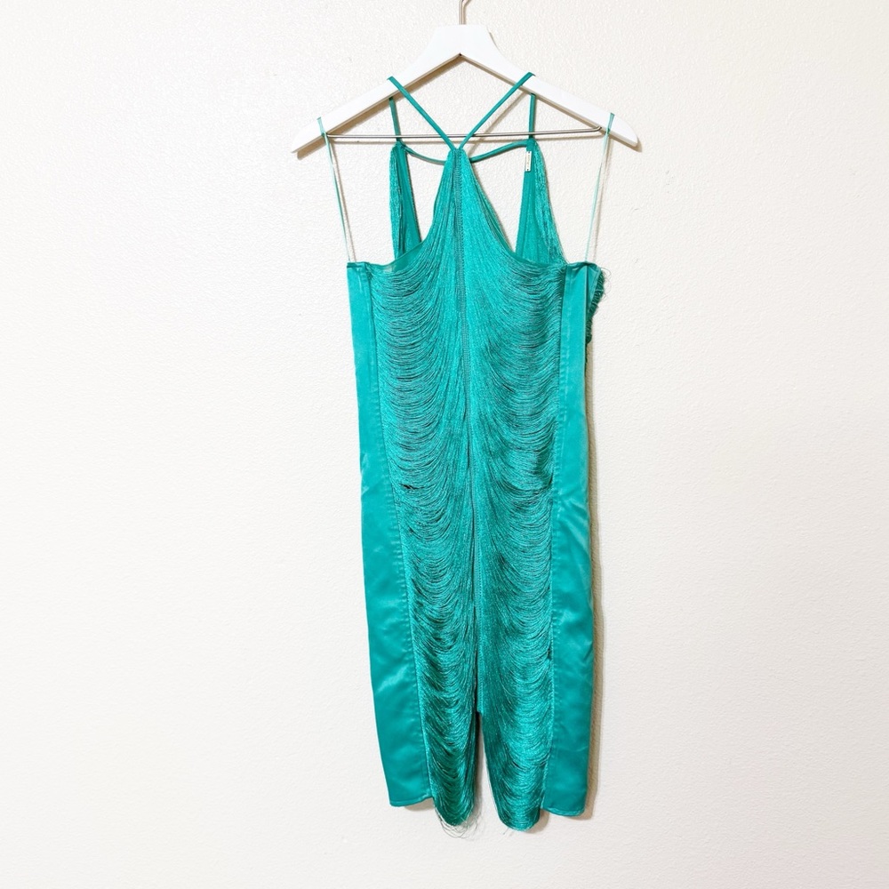 Cult Gaia Mara Fringe Mini Dress in Erba Size Medium $998 MSRP - Picture 8 of 16